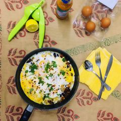 A picture of Peri Peri Egg Beans.