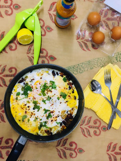 A picture of Peri Peri Egg Beans.