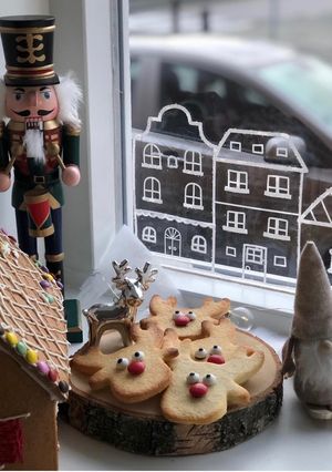 Una foto de Galletas de mantequilla de Rudolph para Navidad