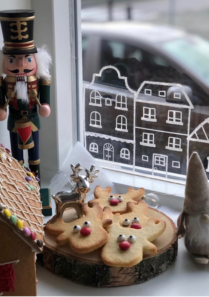 Una foto de Galletas de mantequilla de Rudolph para Navidad