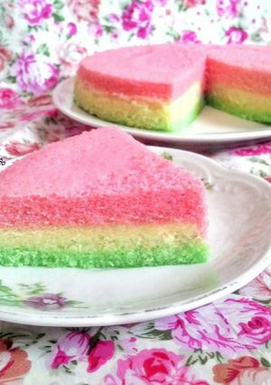 Foto resep Bolu Kukus Pelangi