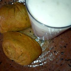 A picture of Kunun gyada with Alale.