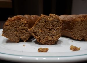 Una foto de Budín de café low carb