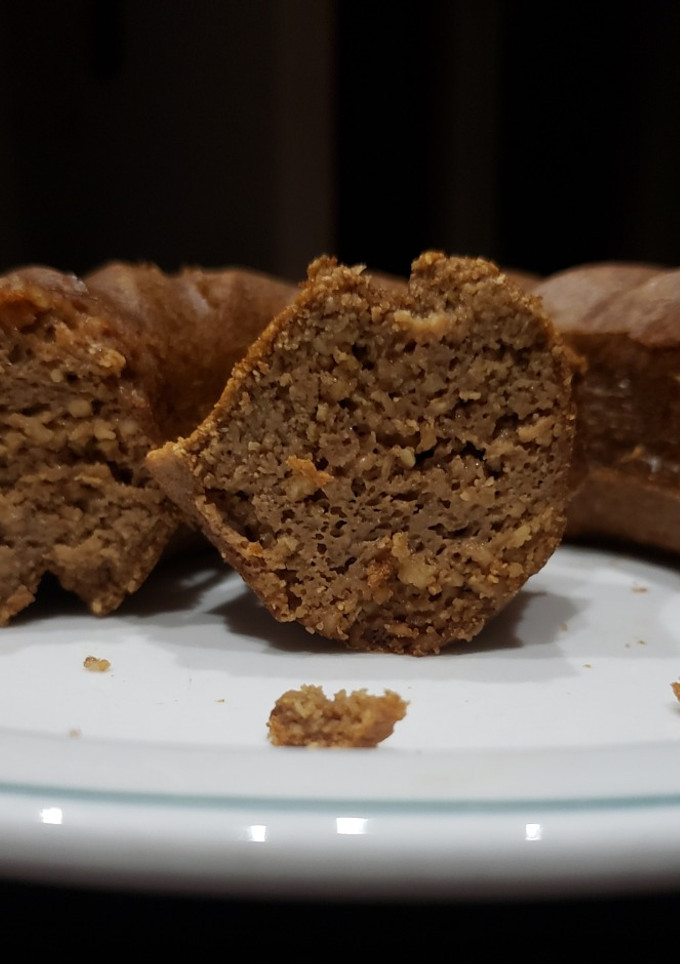 Una foto de Budín de café low carb