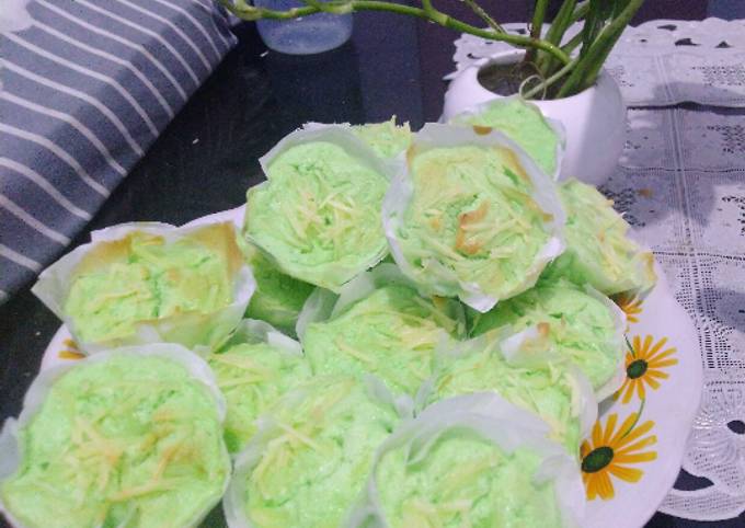 Resep Chiffon Pandan Putih Telur Cup yang Enak
