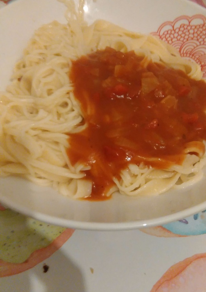 Una foto de Tallarines caseros