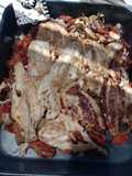Bifes de corvina rubia al disco