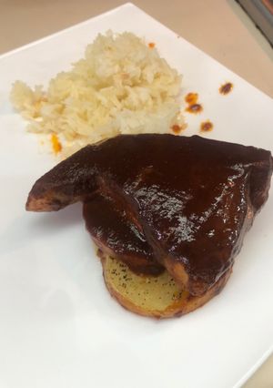 Una foto de Medallones de cazón en Salsa a los 4 chiles al estilo Sonorense