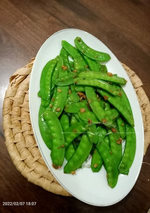 Foto resep Sweet peas garlic