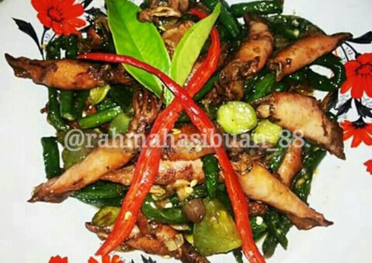 Resep Cumi asin masak hijau Lezat