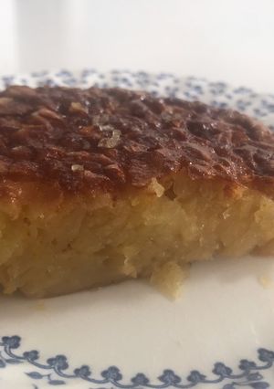 A picture of Portokalopita - Greek orange cake.