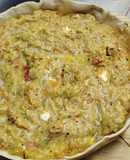 Tarta de zapallitos, zanahorias y pasta de maní
