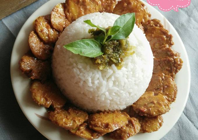 Rendang jengkol sambel ijo