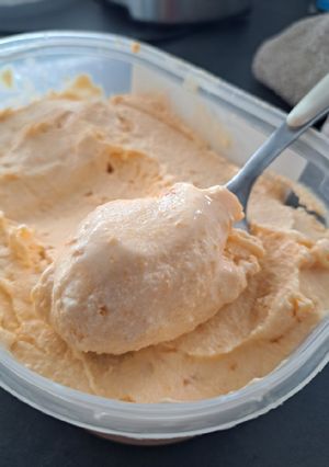 Une photo de Glace a l'abricot