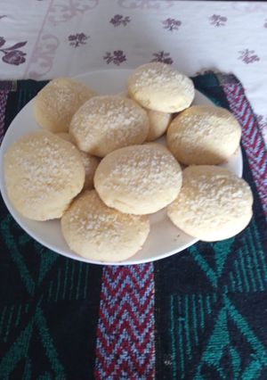 Una foto de Galletitas de limón y coco