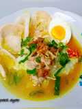 Bubur ayam kuah kuning