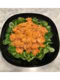 Bocconcini di tacchino con arancia su un letto di valeriana🍊🥗