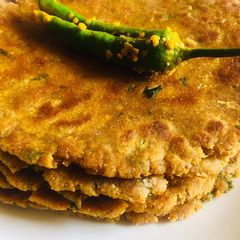 Jav paratha(barely) A picture of Jav paratha(barely).