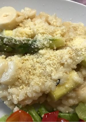 Foto de Risoto de palmito com aspargos