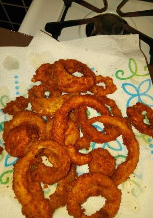 A picture of Crunchy Onion Rings.