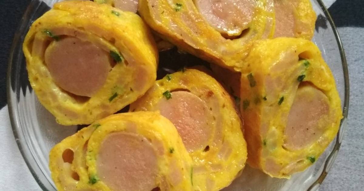 175 resep telur gulung sosis teflon enak dan sederhana ala rumahan
