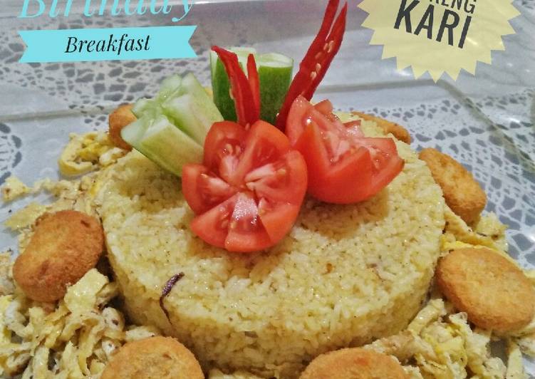 Cara Gampang Menyiapkan Nasi goreng kari, Menggugah Selera