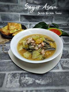 Foto resep Sayur Asem Bumbu Kacang Tanah