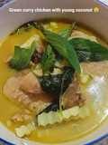 Green Curry Chicken with Young Coconut Shoots (Clean Recipe)