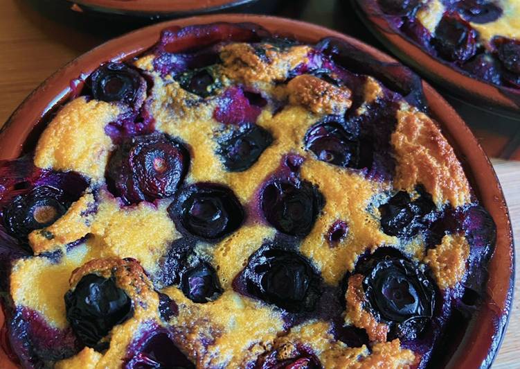 Recette: Gratin de myrtilles