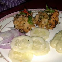 A picture of #Chicken banzara kebabs.