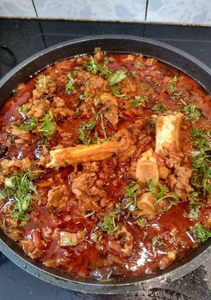 A picture of Mutton Keema.