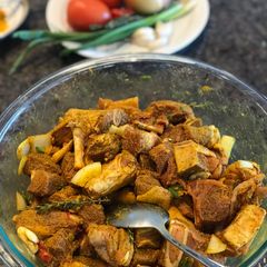 A picture of Curry Lamb/ Goat Which you can gain access to.