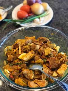 A picture of Curry Lamb/ Goat Which you can gain access to.
