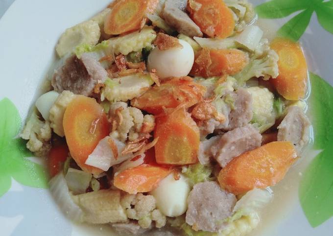Resep Cap cay sayur modal 20.000, Bikin Ngiler