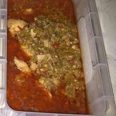 A picture of Garden egg sauce.