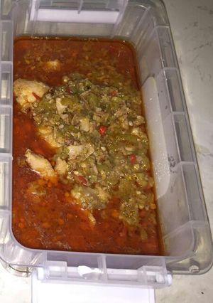 A picture of Garden egg sauce.