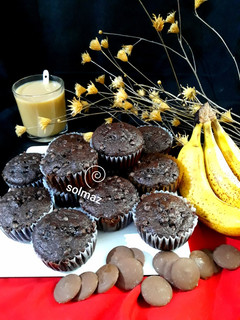 عکسی از دستور مافین موزی شکلاتی solmaz