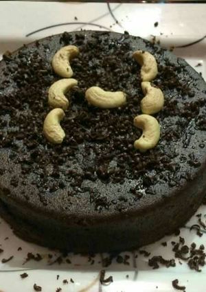 A picture of Chocolate wale biscuits ka cake.