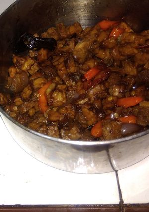 Foto resep Sambel goreng kecap udang, tahu, tempe