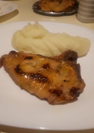 Una foto de Costillitas de cerdo a la mostaza