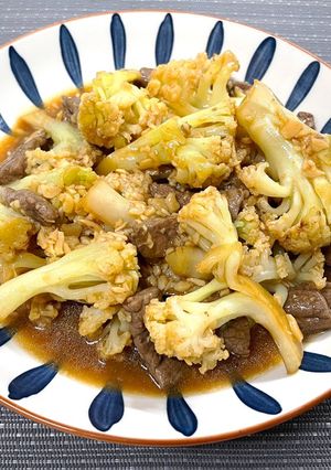 簡單小菜「蒜香椰菜花炒牛肉」 的食譜成品照片