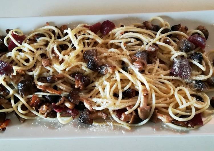 Fredolic con jamón y espagueti