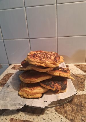 A picture of Fluffy Carrot Pancakes 🥕🥞.
