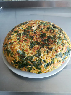 Una foto de Torta de espinaca y pollo