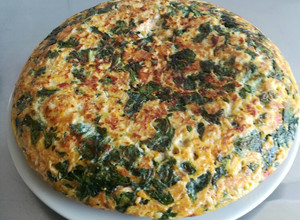 Una foto de Torta de espinaca y pollo