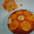 كيكة الكراميل والبرتقال المقلوبة 🍮🍊