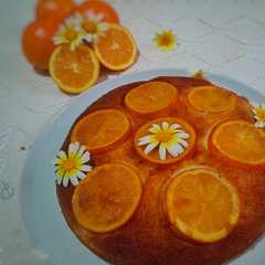 كيكة الكراميل والبرتقال المقلوبة 🍮🍊-レシピのメイン写真