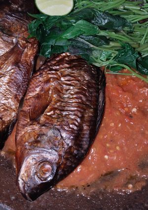 Foto resep Mujaer Asap Sambal Terasi