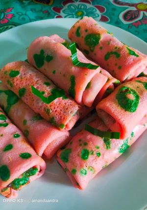 Foto resep Dadar gulung warna warni