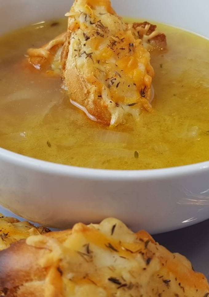 Una foto de Sopa de cebolla